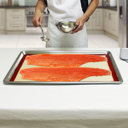 Silicone Rectangular Baking Mat fits Sheet Pan - Nonstick Baking Mat Counter Mat Dough Rolling Mat Oven Liner Reusable Oven Mat Kitchen Accessories for Oven