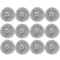 Stainless Steel Scrubber Ball Set of 12- for Cleaning Dishes Pans Pots Ovens Grills Stainless Steel Scrubber for Kitchen Sinks Cleaning Steel Wool Pads Metal Scrubber