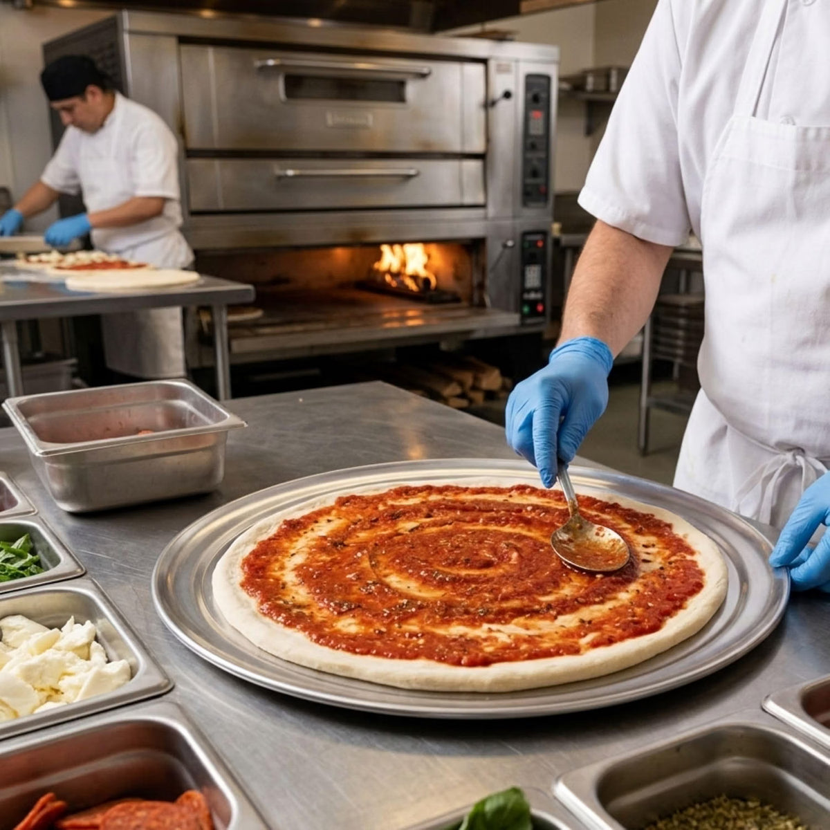 Pizza Tray Pan Wide Rim Aluminum Set of 3- Bakeware Round Pizza Pan Pizza Tray Baking Tray Round Baking Tray for Home Kitchen Pizzeria & Restaurants
