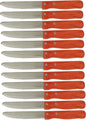 5” Stainless Steel Round Tip Jumbo Steak Knife with Handle Set of 12- Steak Knives Dinner Knives Meat Cutter Knife Set for Home and Restaurants