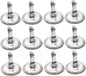 Stainless Steel Menu Holder Set of 12 - Table Number Holders Small Size Table Card Holder Picture Stands Menu Memo Clips Number Stands Place Card Holders