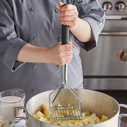 Square Shape Potato Masher with Handle-Masher Kitchen Tool Potato Smasher Food Masher Utensil Hand Masher Perfect for Bean Vegetable Fruits Avocado Meat