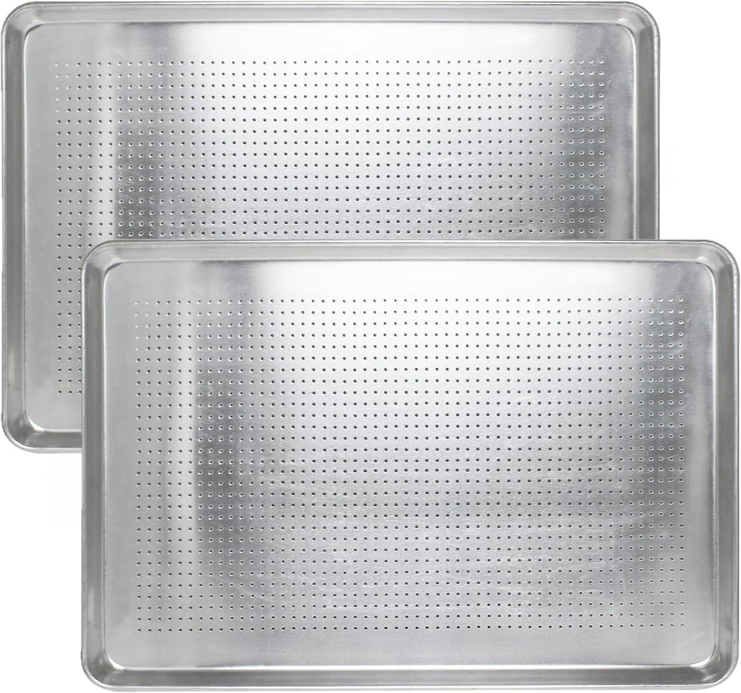 18" x 13" Perforated Aluminum Sheet Pan- Oven Safe Baking Pan Baking Tray Cookie Sheet Baking Sheet Perfect for Baking Roasting and More