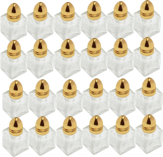 Mini Salt Shakers Glass Body - Salt Pepper Shakers for Restaurants Weddings