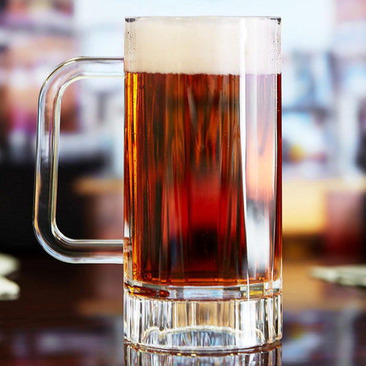 16 oz Beer Mug Polycarbonate with Handle- Drinking Cup for Beverage Root Beer Floats Beer Bar Alcohol Dishwasher Safe Break-Resistant Shatter-Resistant Craft Beers Gift Ideas