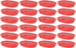 10-3/4" Oblong Fast Food Basket Plastic Set of 12- Fry Fast Food Reusable Foodservice Restaurant Diner Tray Plates Restaurant Deli Serving Chicken Burgers Sandwiches & Fries