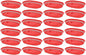 10-3/4" Oblong Fast Food Basket Plastic Set of 12- Fry Fast Food Reusable Foodservice Restaurant Diner Tray Plates Restaurant Deli Serving Chicken Burgers Sandwiches & Fries
