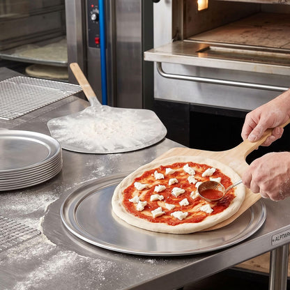 Pizza Tray Pan Wide Rim Aluminum Set of 3- Bakeware Round Pizza Pan Pizza Tray Baking Tray Round Baking Tray for Home Kitchen Pizzeria & Restaurants