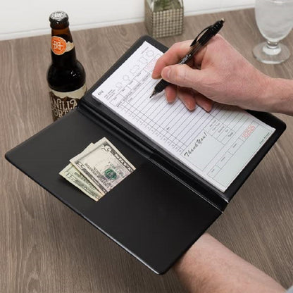 Restaurant Check Presenters with Gold Thank You Imprint - Guest Check Card Holder Ideal for Professional Servers in Various Dining Settings