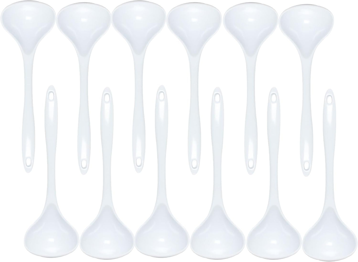 12” Kitchen Utensil White Color Melamine Set of 12 - Cookware Kitchen Gadgets Utensil Dishwasher Safe Great for Cooking Serving