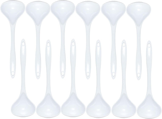 12” Kitchen Utensil White Color Melamine Set of 12 - Cookware Kitchen Gadgets Utensil Dishwasher Safe Great for Cooking Serving