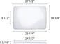 Set of 2 Polypropylene Sheet Pan Covers | Clear, Durable & Stackable Baking Tray Lids for Cookies, Cakes & Pastries | Ideal for Home, Bakeries & Restaurants