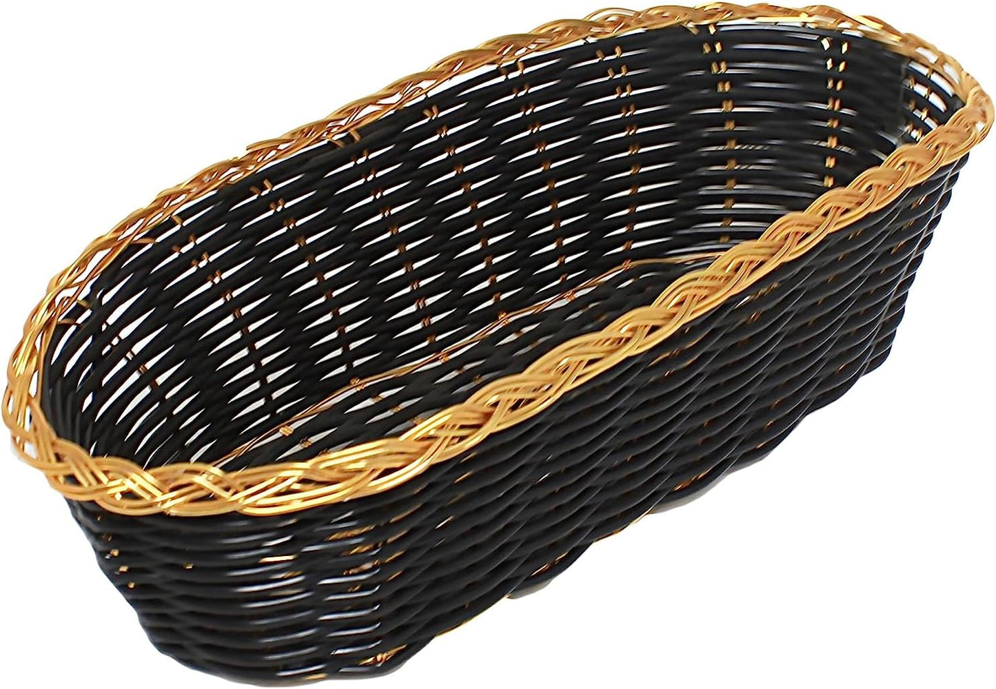 Hand-Woven Bread Basket - Restaurant Woven Food Serving Basket for Fruit Bread Serving Basket Decorative Basket Perfect for Cafe Home and Restaurants