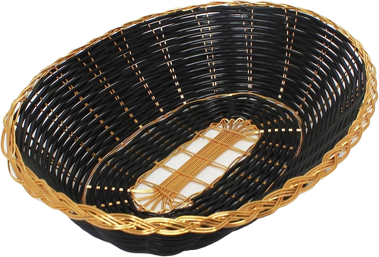 Hand-Woven Bread Basket - Restaurant Woven Food Serving Basket for Fruit Bread Serving Basket Decorative Basket Perfect for Cafe Home and Restaurants