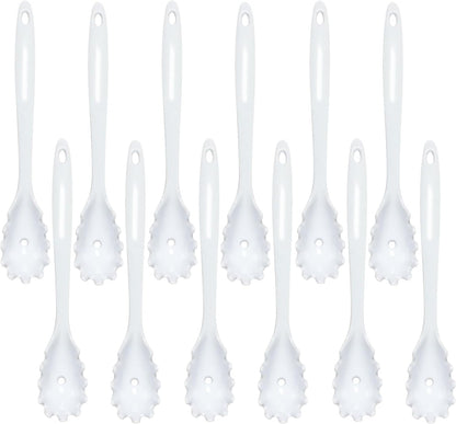 12” Kitchen Utensil White Color Melamine Set of 12 - Cookware Kitchen Gadgets Utensil Dishwasher Safe Great for Cooking Serving