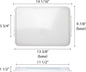 Set of 2 Polypropylene Sheet Pan Covers | Clear, Durable & Stackable Baking Tray Lids for Cookies, Cakes & Pastries | Ideal for Home, Bakeries & Restaurants