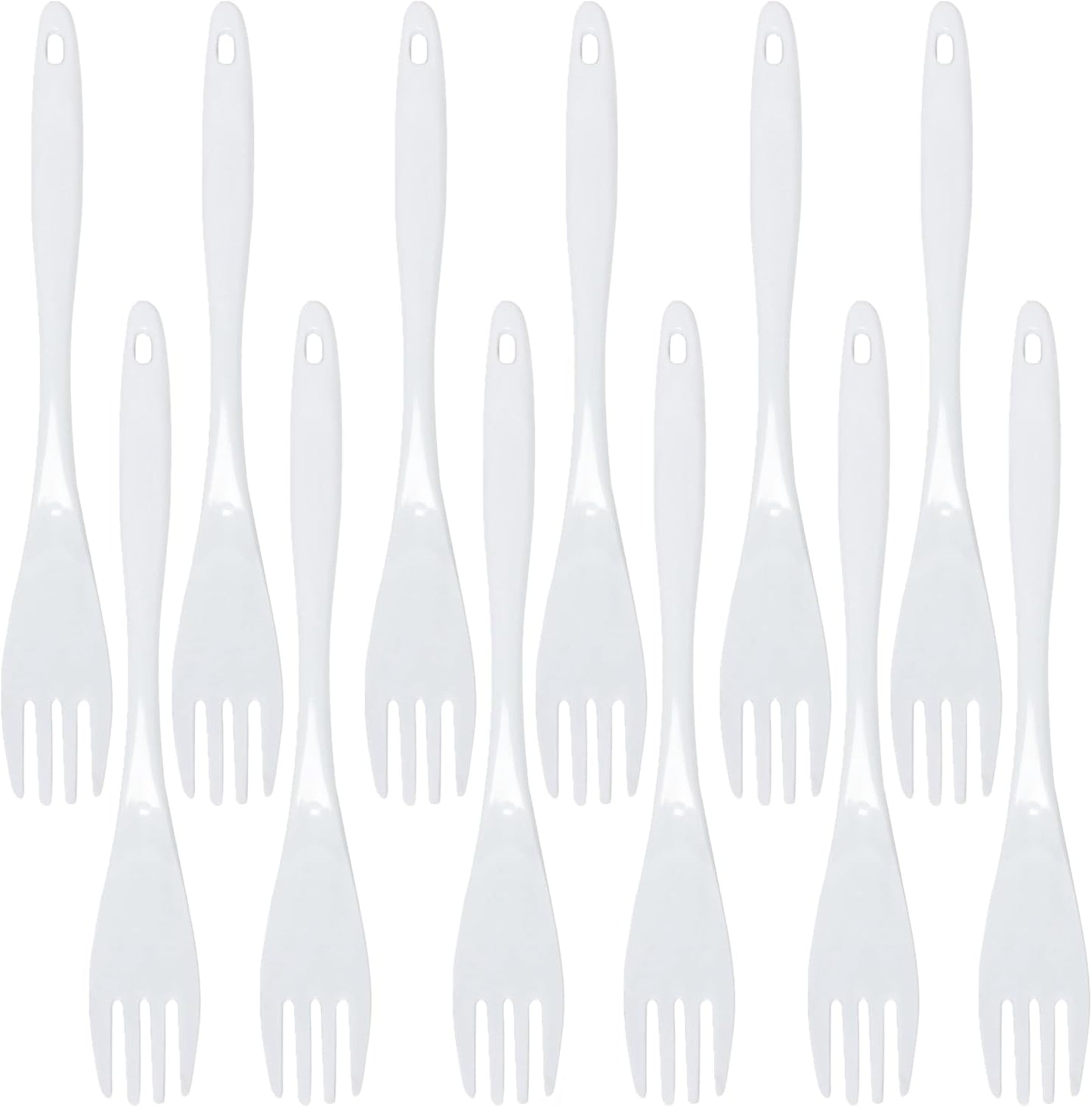 12” Kitchen Utensil White Color Melamine Set of 12 - Cookware Kitchen Gadgets Utensil Dishwasher Safe Great for Cooking Serving
