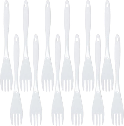 12” Kitchen Utensil White Color Melamine Set of 12 - Cookware Kitchen Gadgets Utensil Dishwasher Safe Great for Cooking Serving