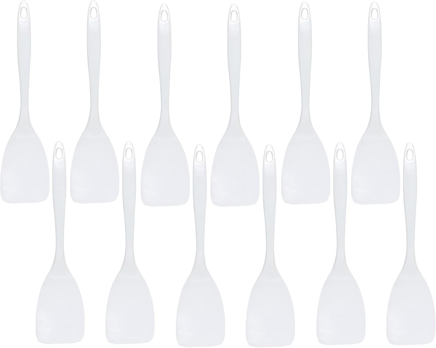 12” Kitchen Utensil White Color Melamine Set of 12 - Cookware Kitchen Gadgets Utensil Dishwasher Safe Great for Cooking Serving