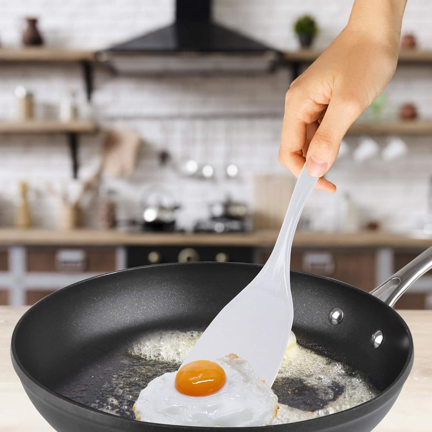 12” Kitchen Utensil White Color Melamine Set of 12 - Cookware Kitchen Gadgets Utensil Dishwasher Safe Great for Cooking Serving