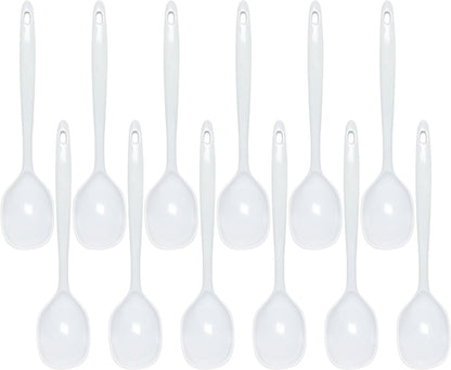 12” Kitchen Utensil White Color Melamine Set of 12 - Cookware Kitchen Gadgets Utensil Dishwasher Safe Great for Cooking Serving