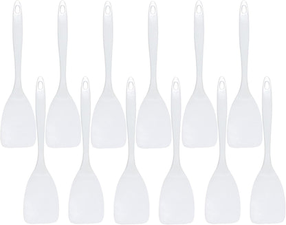 12” Kitchen Utensil White Color Melamine Set of 12 - Cookware Kitchen Gadgets Utensil Dishwasher Safe Great for Cooking Serving