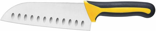 7” Blade Santoku Knife Hollow Ground German Steel with Polypropylene Handle- Razor Sharp Kitchen Chefs Knife for Meat Poultry Cutting Home Kitchen Restaurants