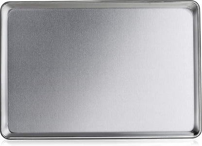 Half Size Stainless Steel Sheet Pan 20 Gauge- Bakeware Baking Pan Baking Sheet Baking Tray Cookie Sheet Cookie Tray Pans Perfect for Baking Roasting Heavy Duty & Rust Free