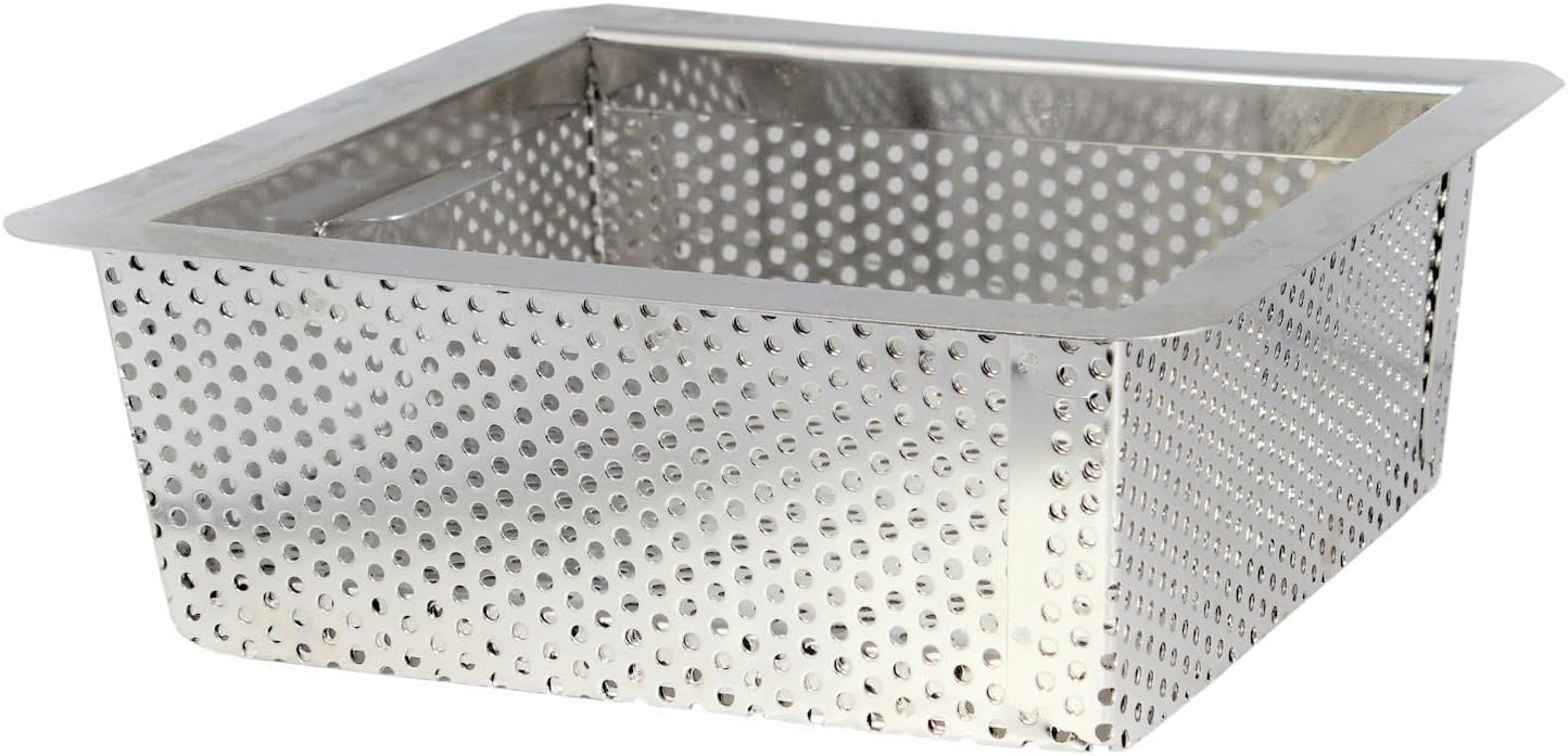 Stainless Steel Floor Sink Basket- Square Screens Strainer Sink Drain Cover Suitable for Kitchen Restaurant Bar Buffet