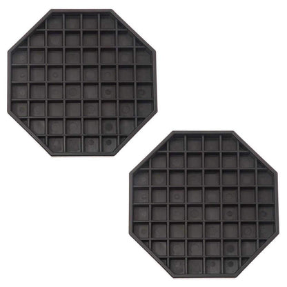 Drip Tray Octagon Shape Polypropylene Black Color - Bar Countertop Coffee Drip Tray with Honeycomb Grid Octagon Dishwasher Safe