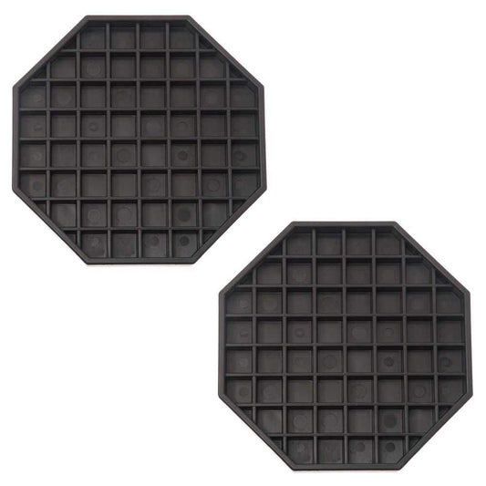 Drip Tray Octagon Shape Polypropylene Black Color - Bar Countertop Coffee Drip Tray with Honeycomb Grid Octagon Dishwasher Safe