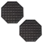 Drip Tray Octagon Shape Polypropylene Black Color - Bar Countertop Coffee Drip Tray with Honeycomb Grid Octagon Dishwasher Safe