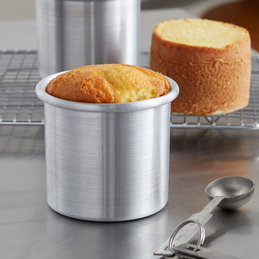 Aluminum Round Layer Cake Baking Pan Set of 3 - Bakeware for Cake Pizza Layer Cake Pans Easy Releasing Cake Baking Pans Circle Cake Pans Cake Tin Cheesecake Mold