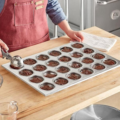 Muffin Baking Pan 3-1/2 oz each cup Aluminum - Cupcake Baking Pan Bakeware Cupcake Pan Great for Making Muffin Cakes Tart Bread Shortcakes Brownies for Home and Kitchen