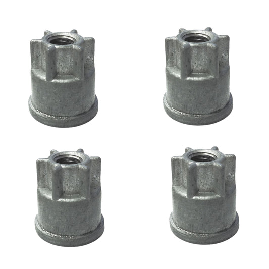 1" x 1" Post Shelving Knob Zinc Alloy Set of 4 - for Shelving Unit Steel Wire Rack Storage Shelving Organizer Home Kitchen Restaurants