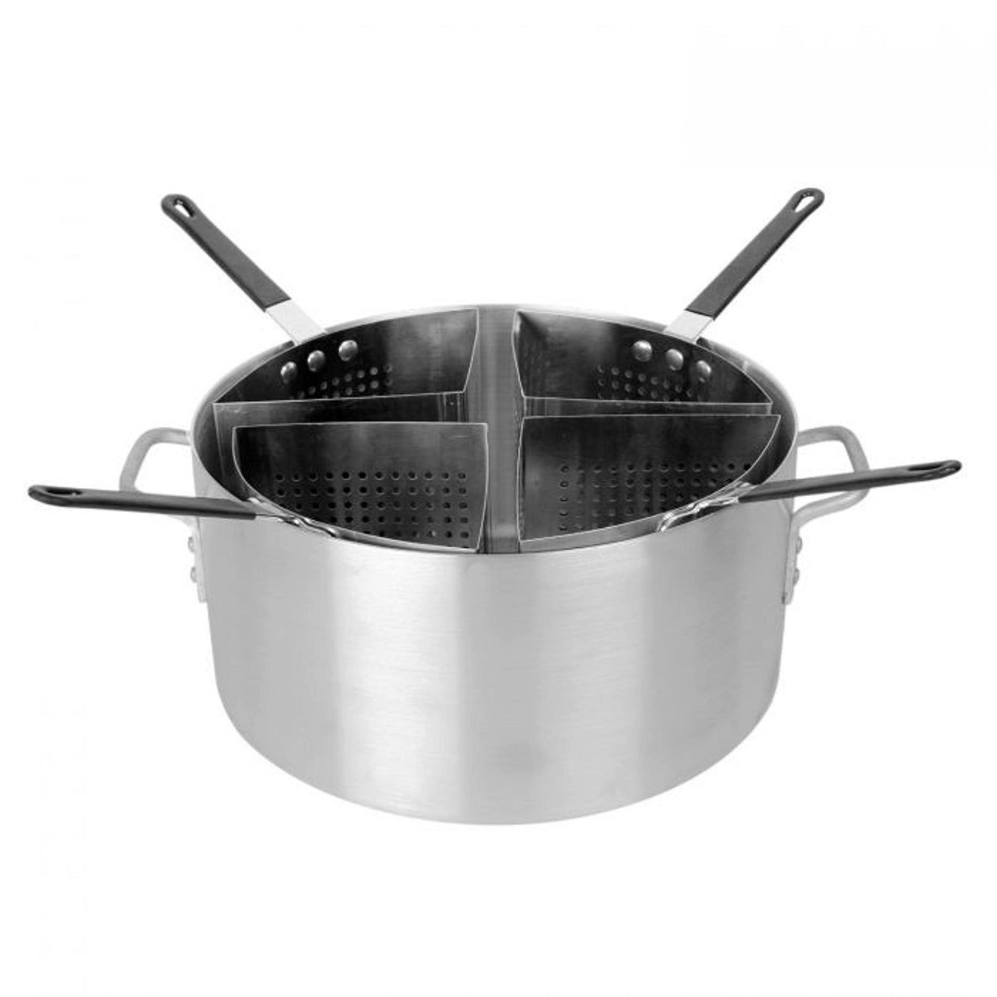 20 Qt. Aluminum Pasta Cooker with 4 Stainless Steel Inserts Set - Pasta Pot Pasta Cooker Strainer Basket Multipurpose Pasta Cookware for Spaghetti Vegetable Blanching Home Kitchen