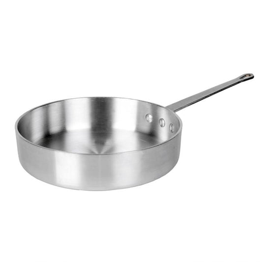 Aluminum 3.5mm Thickness Sauté Pan and Aluminum Cover - Cooking Pan Chef Cooking Pan Frying Pan Skillet for Home and Restaurant Cookware NSF Certified Dishwasher Safe