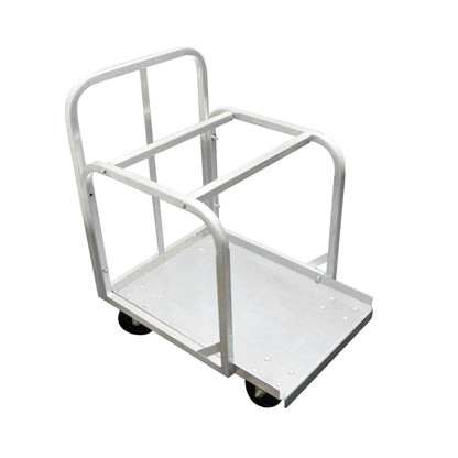 Heavy Duty Aluminum Full Size Sheet Pan Truck with 4 Each of 5" Swivel casters - Commercial Bakery Track for Full Size Sheet Kitchen Restaurant Cafeteria Pizzeria Hotel and Home