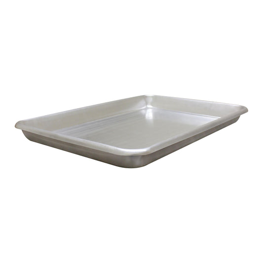 All-Purpose Aluminum Bake & Roasting Pan with Foldable Handles – 26-1/4" x 18-1/4" – Versatile Baking Tray & Roaster for Cookies, Cakes, Chicken, and More – Perfect for Oven Baking & Roasting
