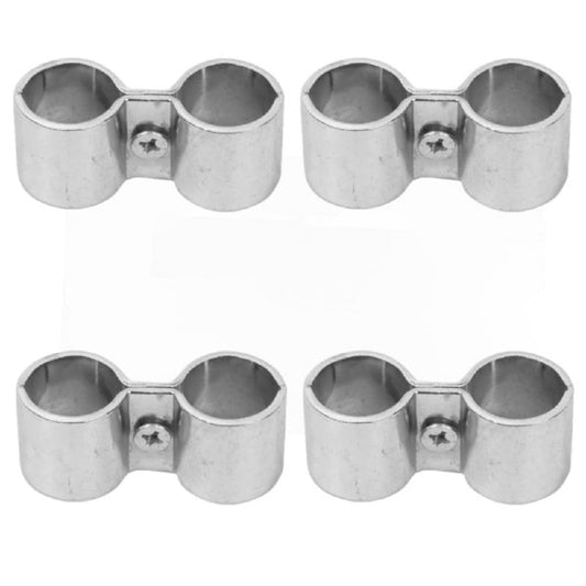 3-1/4" x 7/8" x 1-3/8" Post Clamp Iron Set of 4 - Post Clamps to Join Wire Shelving Units for Shelving Unit Steel Wire Rack Storage Shelving Organizer Home Kitchen Restaurants