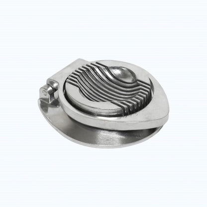 Aluminum Round Egg Slicer 4-3/4" x 4-1/4" x 1" - Multipurpose Heavy Duty Egg Slicer Egg Cutter for Hard Boiled Eggs Strawberry Slicer Egg Dicer Soft Fruit Mushroom