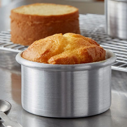 Aluminum Round Layer Cake Baking Pan Set of 3 - Bakeware for Cake Pizza Layer Cake Pans Easy Releasing Cake Baking Pans Circle Cake Pans Cake Tin Cheesecake Mold