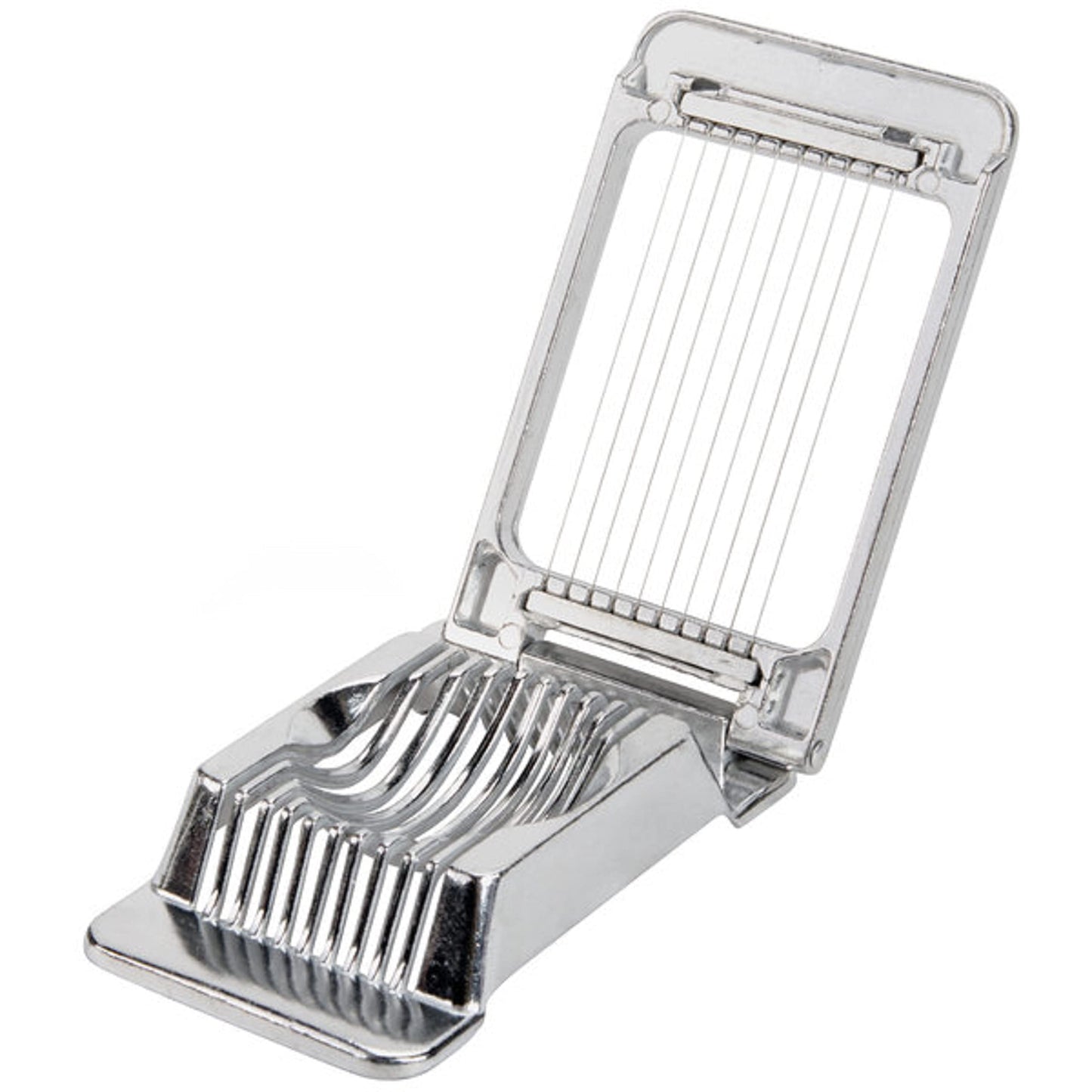 Aluminum Square Egg Slicer 5-1/4" x 3-1/8" x 1" - Multipurpose Heavy Duty Egg Slicer Egg Cutter for Hard Boiled Eggs Strawberry Slicer Egg Dicer Soft Fruit Mushroom