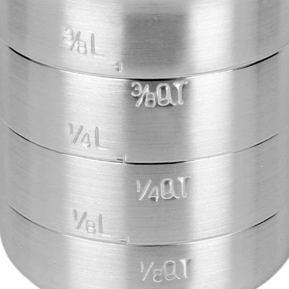 Liquid Measure Cup Aluminum with Riveted Handle - Measuring Cup for Cooking Baking Kitchen or Restaurant Easy To Read for Liquid Metal Measuring Cup Essential Kitchen Tool