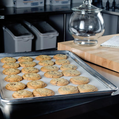 All-Purpose Aluminum Bake & Roasting Pan with Foldable Handles – 26-1/4" x 18-1/4" – Versatile Baking Tray & Roaster for Cookies, Cakes, Chicken, and More – Perfect for Oven Baking & Roasting