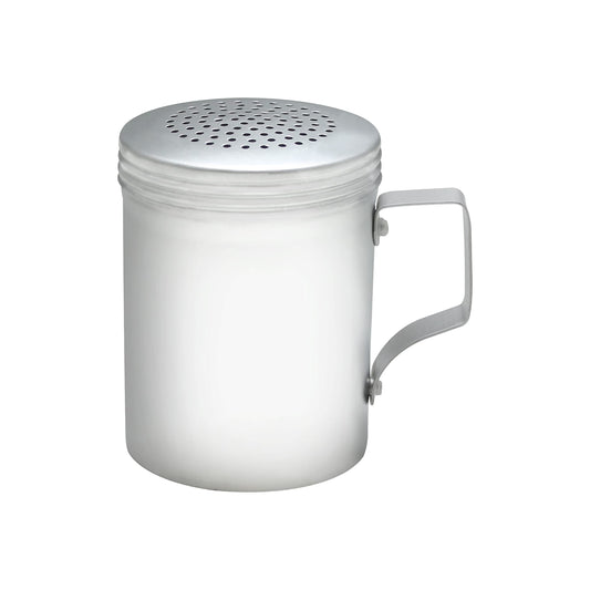 10 oz. Dredge Shaker with/without Handle Aluminum Set of 2 - Seasonings Spice Shakers With Holes and Lids Ideal for Salt Spice Sugar Flour Perfect for Home Kitchen
