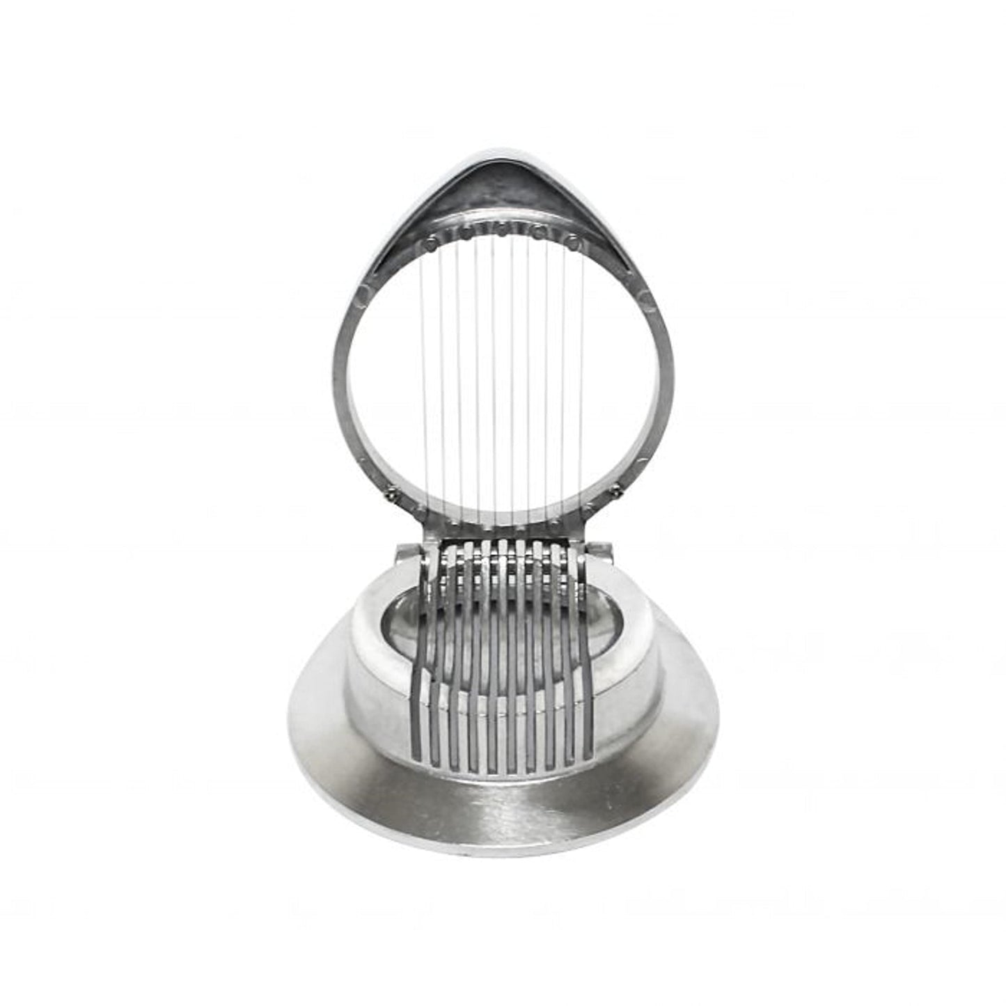 Aluminum Round Egg Slicer 4-3/4" x 4-1/4" x 1" - Multipurpose Heavy Duty Egg Slicer Egg Cutter for Hard Boiled Eggs Strawberry Slicer Egg Dicer Soft Fruit Mushroom