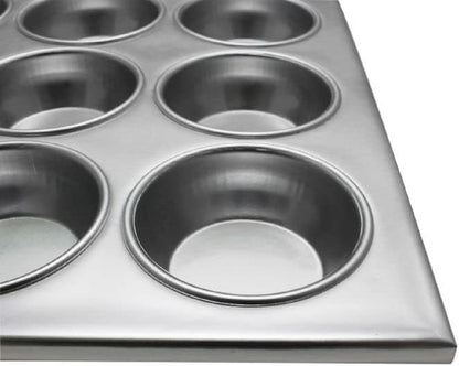 Muffin Baking Pan 3-1/2 oz each cup Aluminum - Cupcake Baking Pan Bakeware Cupcake Pan Great for Making Muffin Cakes Tart Bread Shortcakes Brownies for Home and Kitchen