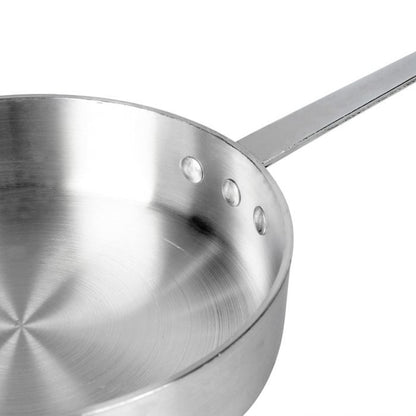 Aluminum 3.5mm Thickness Sauté Pan and Aluminum Cover - Cooking Pan Chef Cooking Pan Frying Pan Skillet for Home and Restaurant Cookware NSF Certified Dishwasher Safe