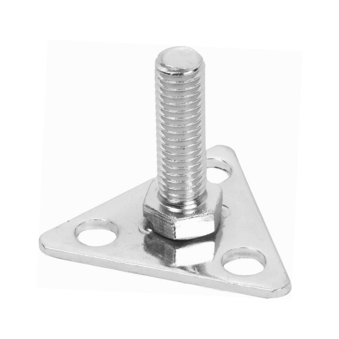 2-3/8" x 2-1/8" x 1-7/8" Post Foot Plate Chrome Plated Iron Set of 4 - Floor Plate for Shelving Unit Steel Wire Rack Storage Shelving Organizer Home Kitchen Restaurants